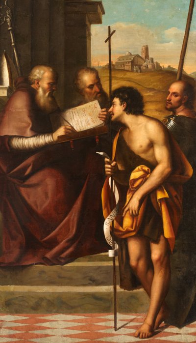 St John the Baptist, St John Chrysostom, St John the Evangelist and St Theodore by Sebastiano del Piombo
